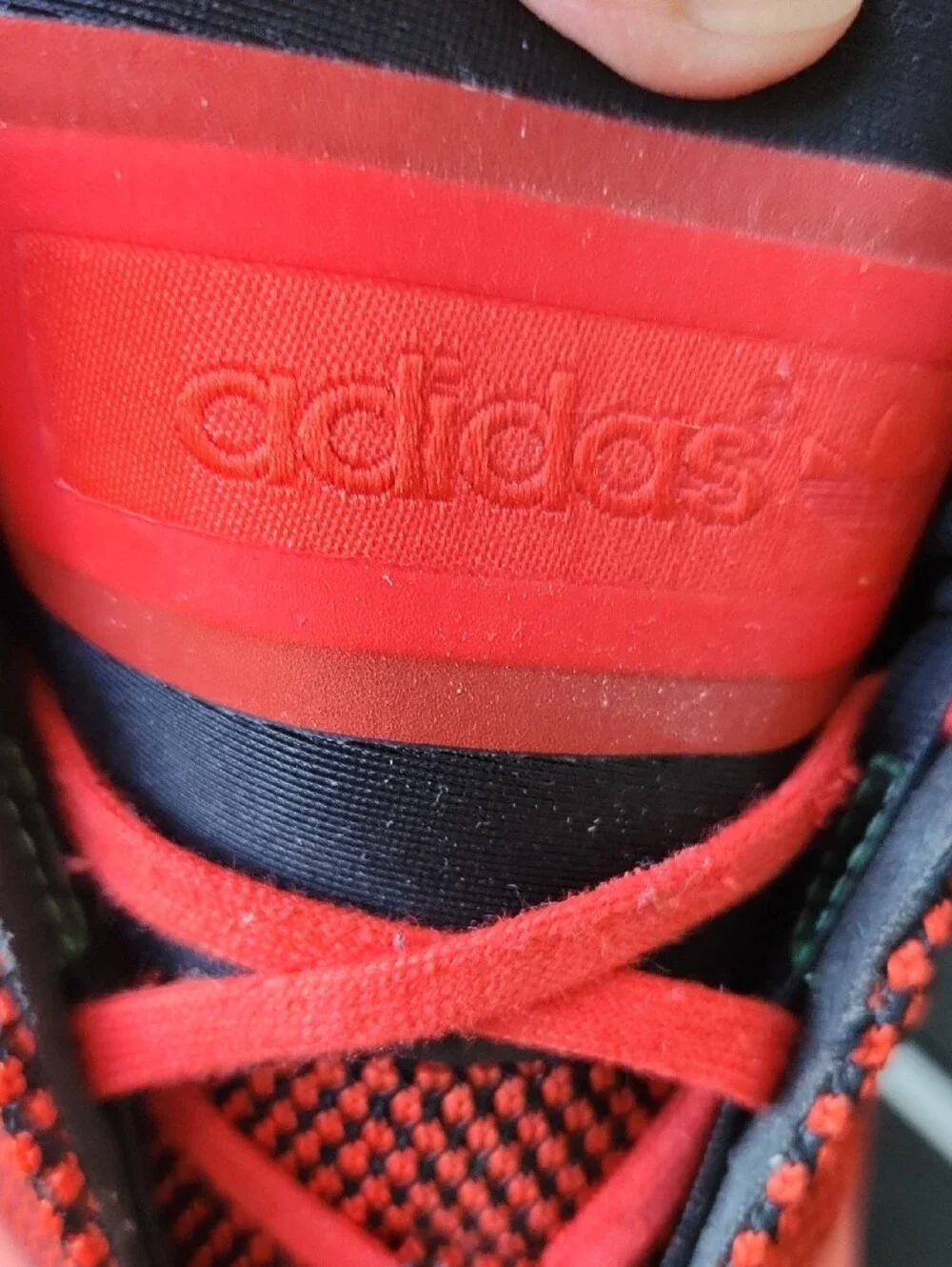 adidas Red and Black Athletic Men's Shoes